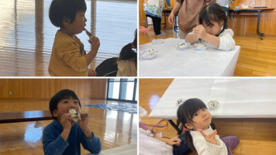 このゆびとまれ　餅つき体験