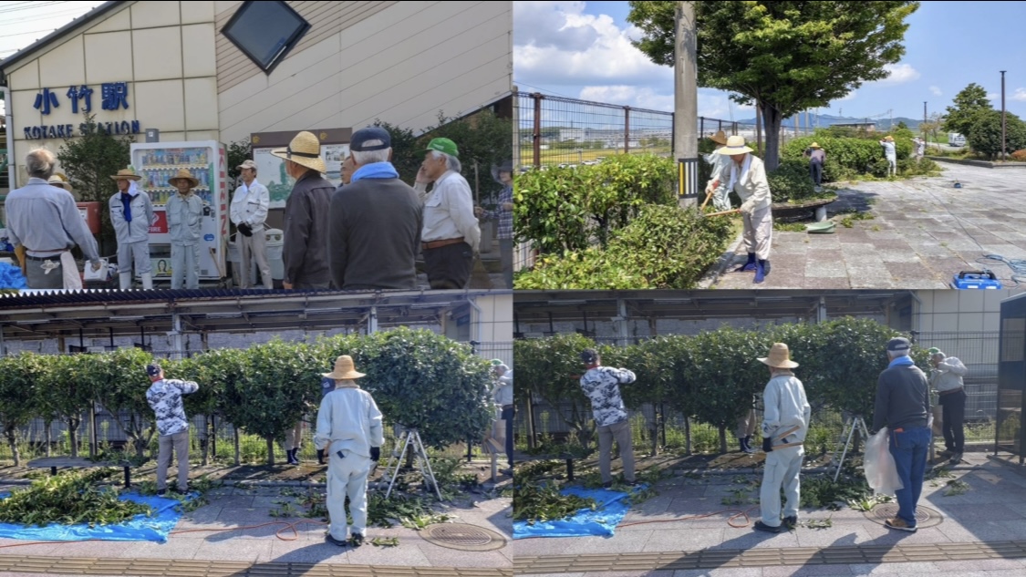 9月2日小竹駅美化活動