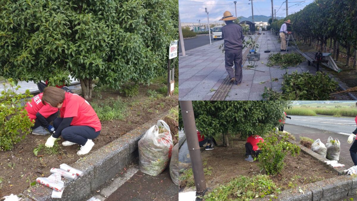 小竹駅美化活動